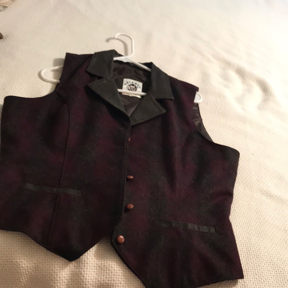 Men’s western dress vest wool